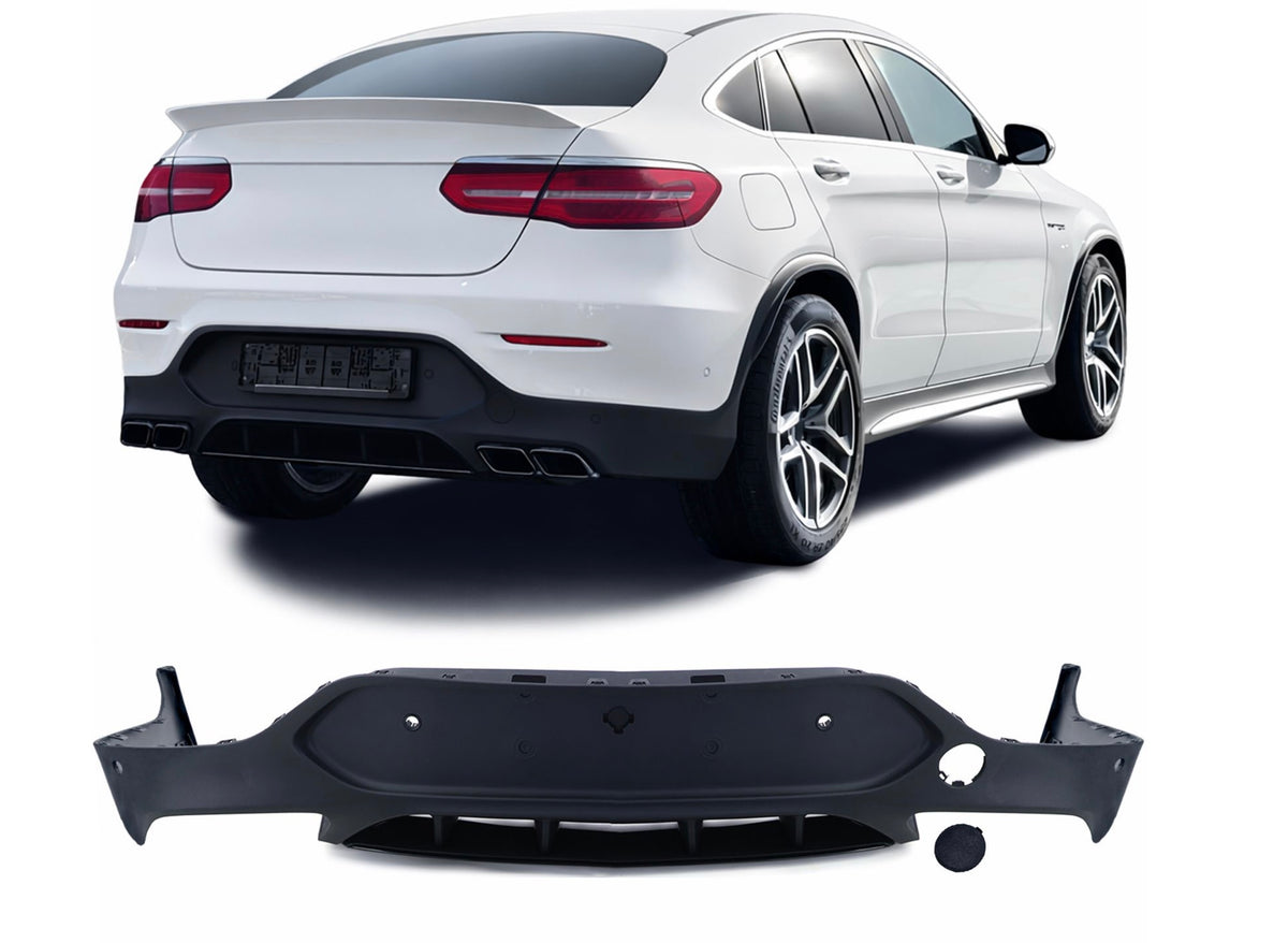 Diffuseur Noir pour Mercedes GLC C253 Coupé | 2016-2019 Look GLC 63 AMG (Copie)