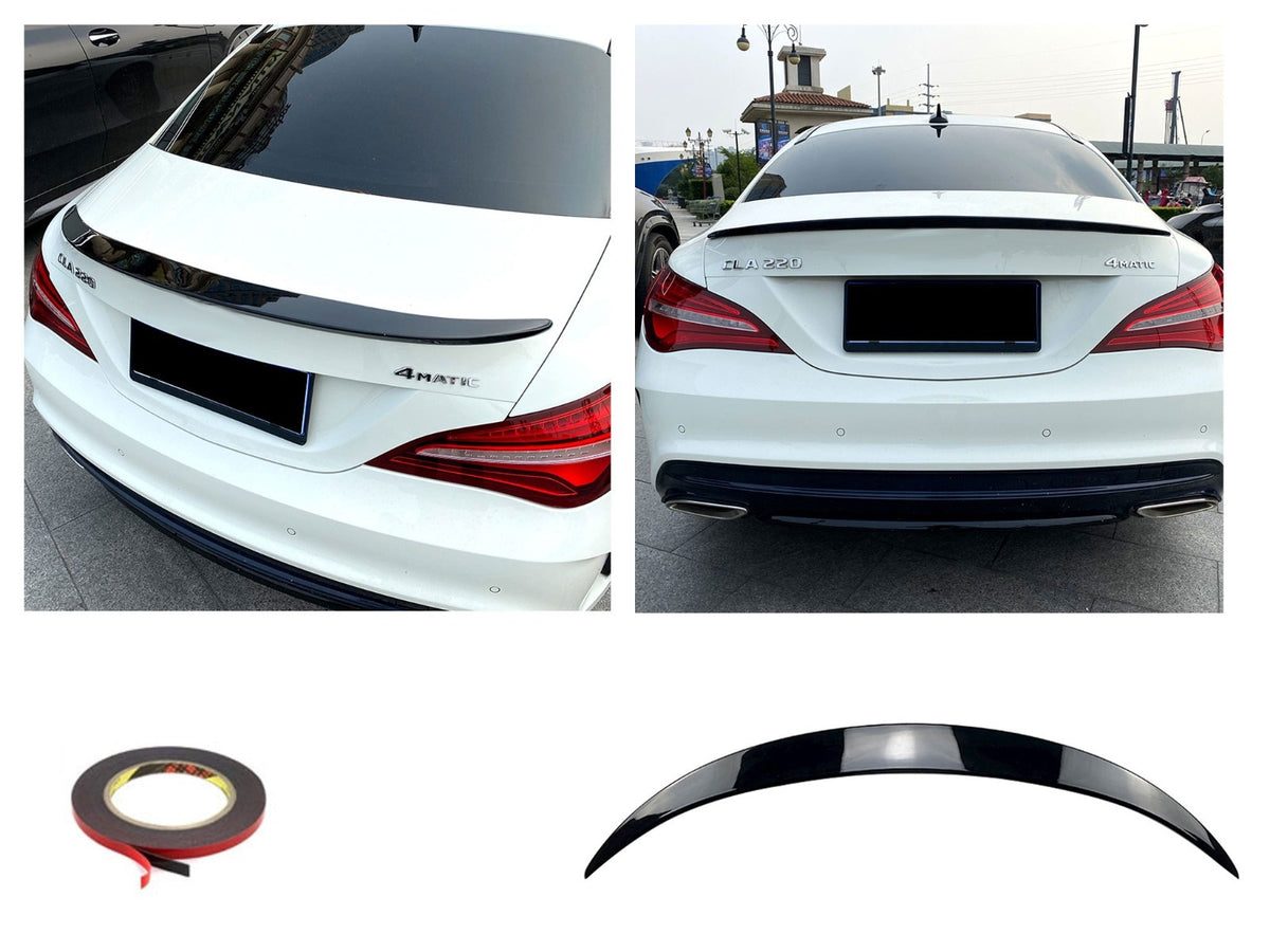 Becquet arrière Noir glans pour Mercedes C117 CLA | 2013-2019