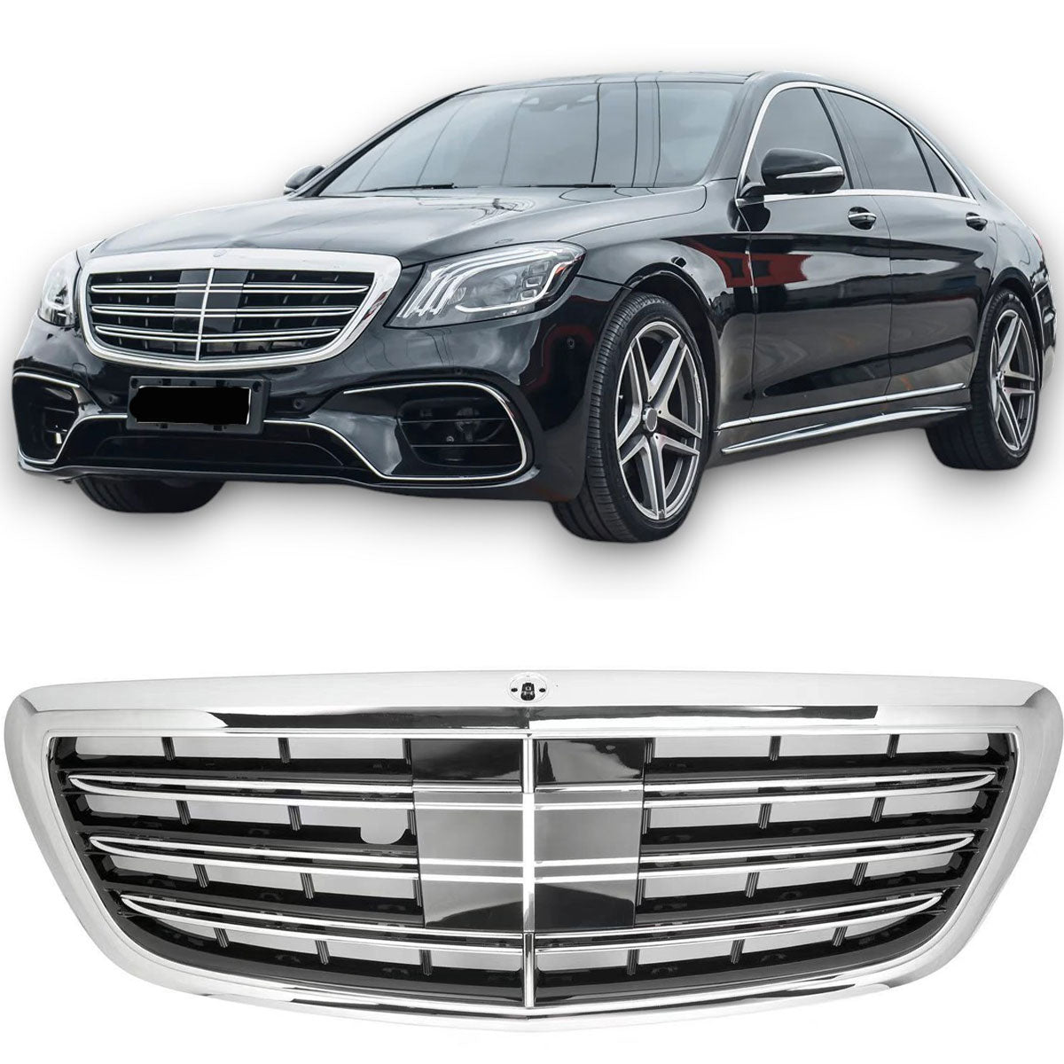 Calandre pour W222 Classe S Chrome + Nachtzicht | 2013-2020