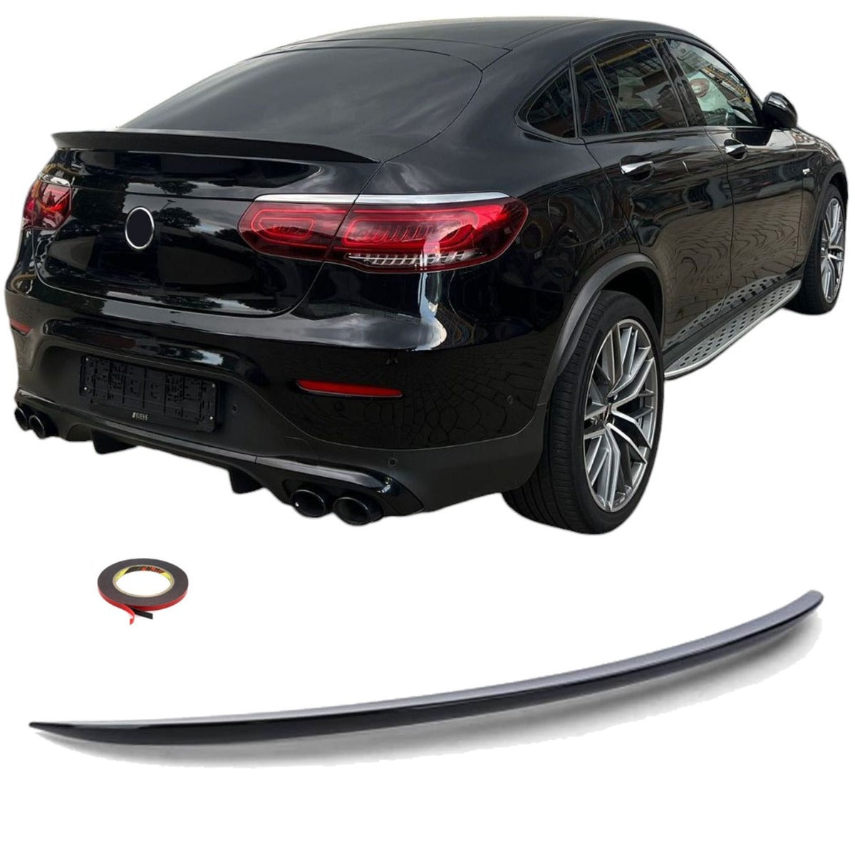 Becquet arrière Noir glans pour Mercedes C253 GLC Coupé | 2016-2022