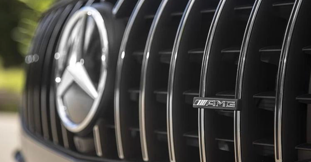 Emblème de calandre AMG pour Panamericana pour Mercedes SLC Noir ou Chrome