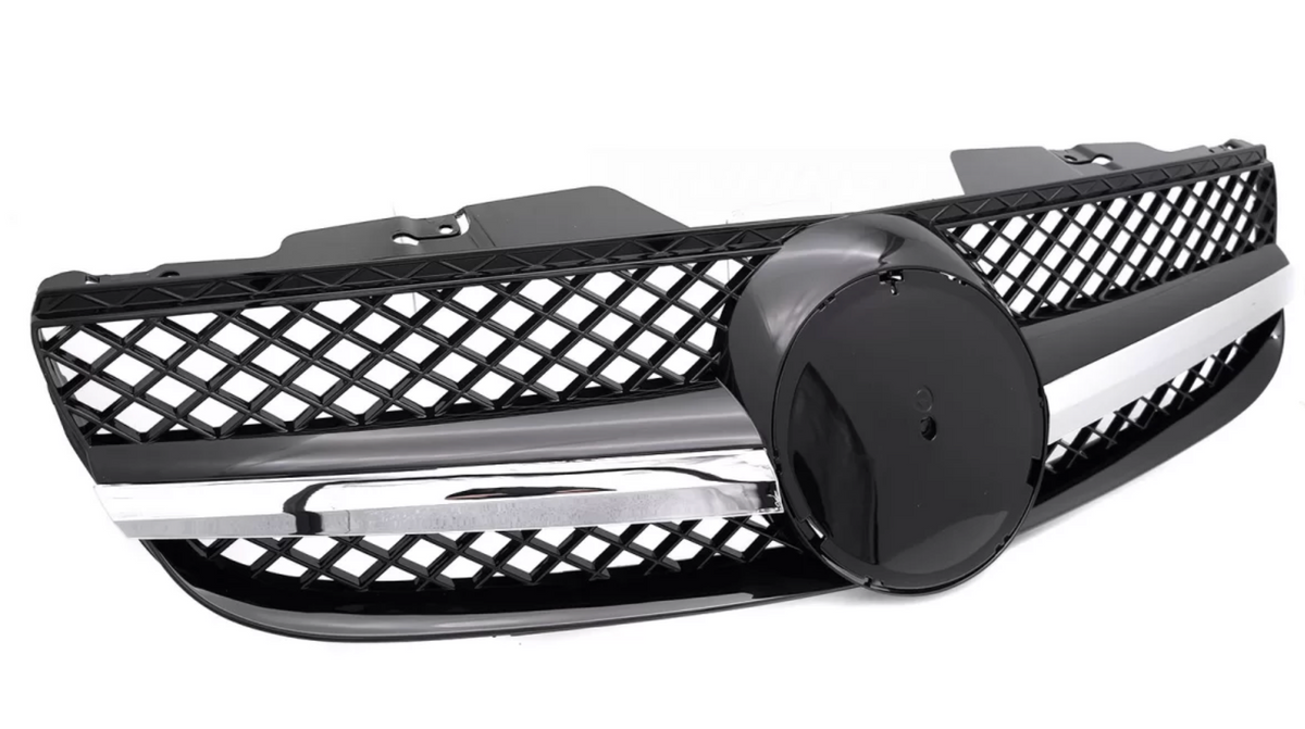 Calandre Mercedes SL R230 Noir et chrome (2001-2006)