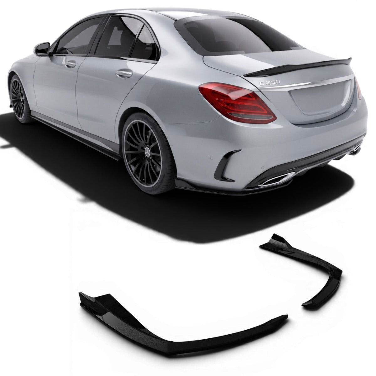 Diffuseur Splitters latérauxpour Mercedes W205 AMG-Line Phase 1 | 2014-2018