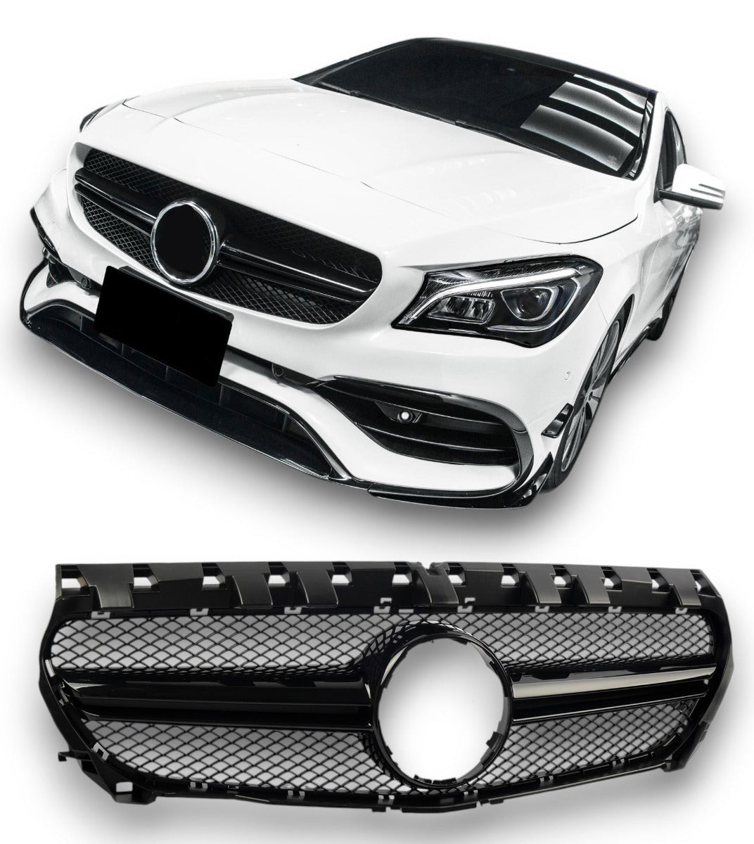 Calandre pour Mercedes C117 CLA Noir | 2013-2019