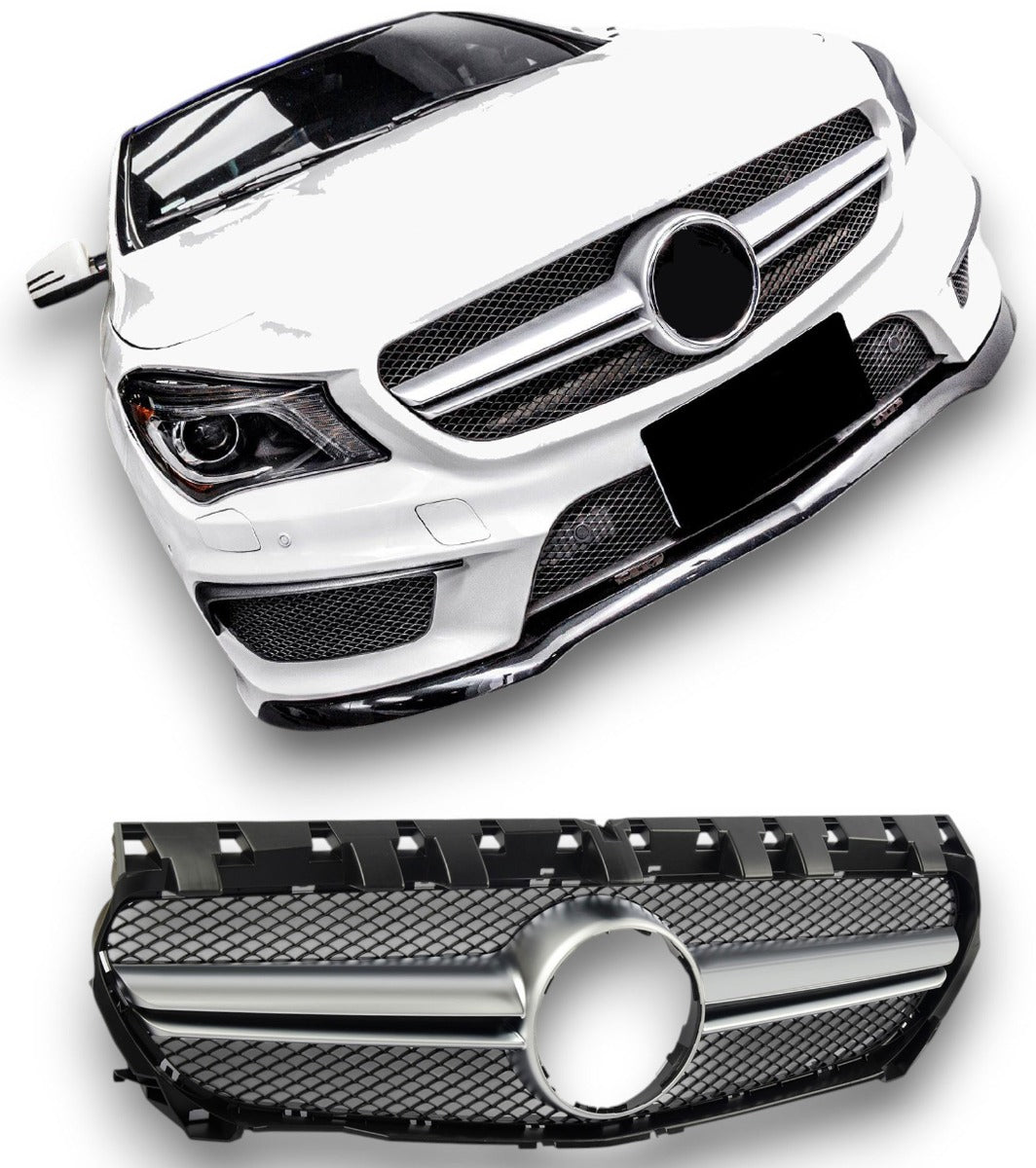 Calandre pour Mercedes W117 C117 CLA Argent | 2013-2019