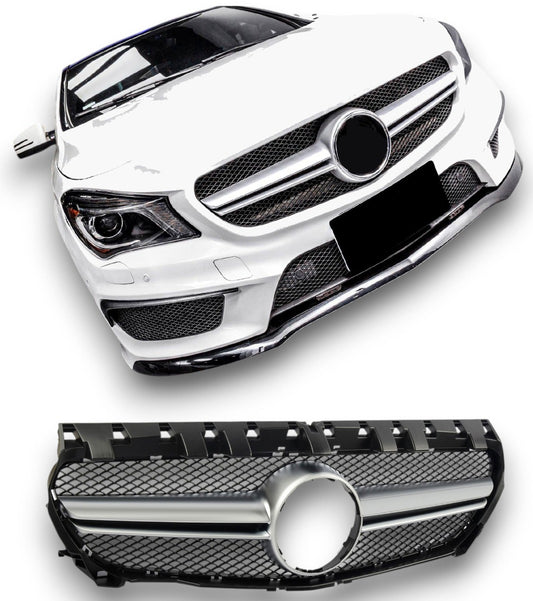Calandre pour Mercedes W117 C117 CLA Argent | 2013-2019