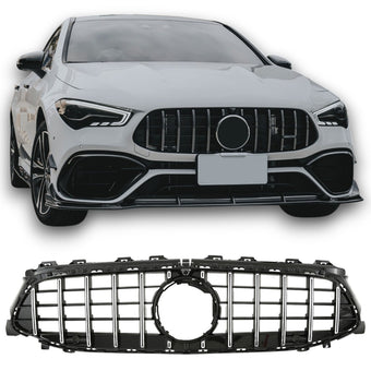 compare product Calandre noir et chrome Panamericana GT pour Mercedes CLA C118 Phase 2 | 2023-2026