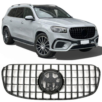 compare product Calandre noir brillant Panamericana GT pour Mercedes GLS X167 Phase 2 | 2023-2026