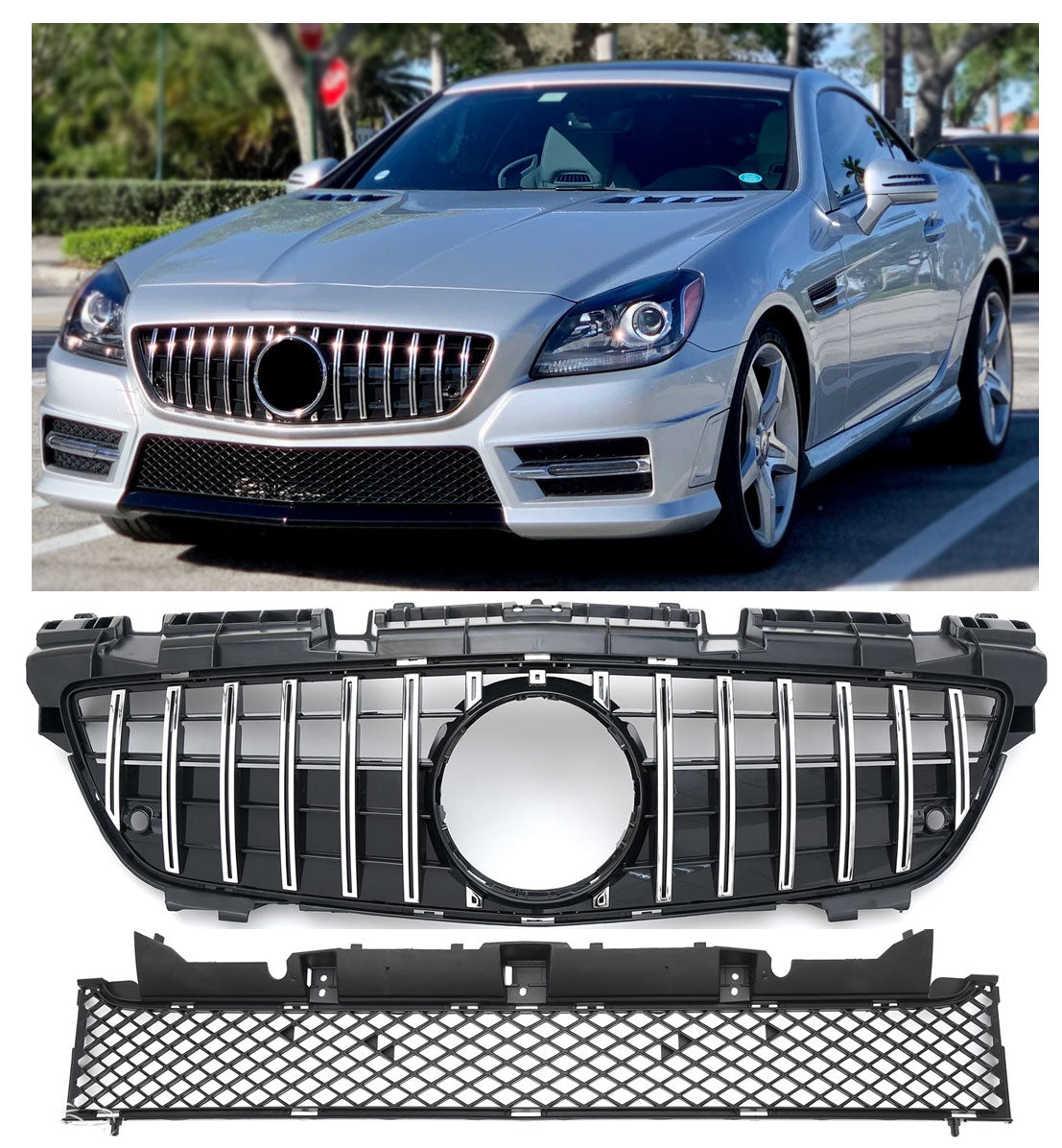 Panamericana GT Calandre pour Mercedes R172 SLK | 2011-2015