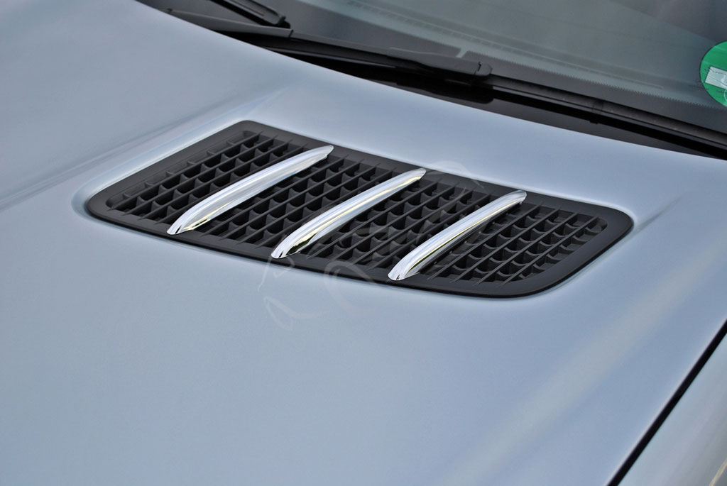 Chrome Prises d'air Ailettes Capot pour Mercedes R172 SLK | 2015-2020
