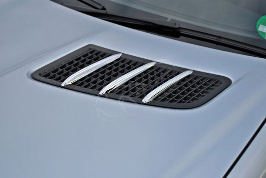 Chrome Prises d'air Ailettes Capot pour Mercedes R172 SLK | 2015-2020