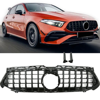 compare product Calandre noir brillant Panamericana GT pour Mercedes Classe A W177 V177 Phase 2 | 2023-2026