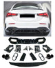Diffuseur + Embouts d'échappement (Noir) pour Mercedes Classe A V177 Limo | 2018-2026