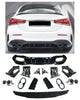 Diffuseur + Embouts d'échappement (Chrome) pour Mercedes Classe A V177 Limo | 2018-2026