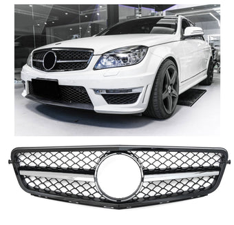 compare product Calandre Noir et Chrome pour Mercedes Classe C W204 S204 | 2007-2014
