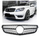 Calandre pour Mercedes W204 S204 Noir + Chrome | 2007-2014