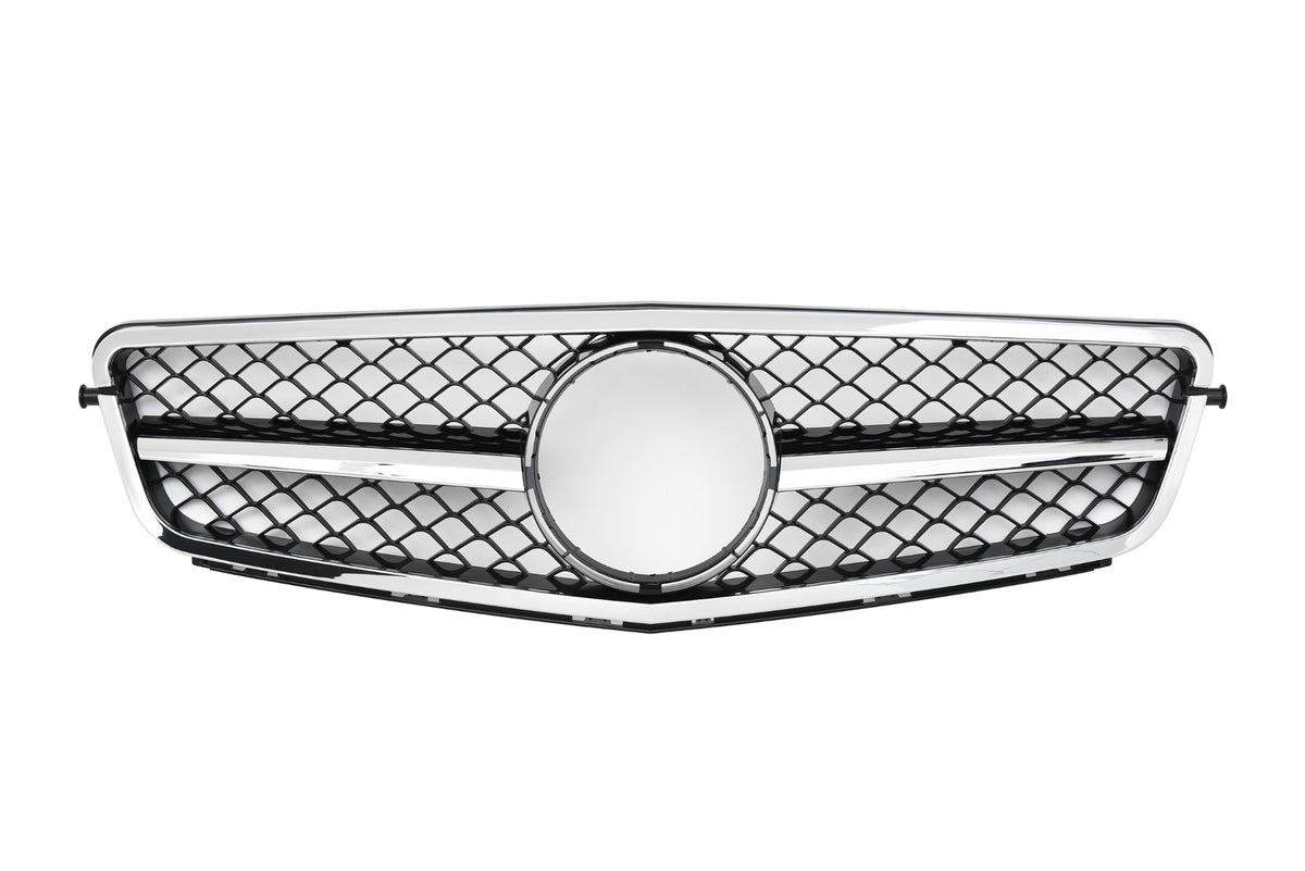 Calandre pour Mercedes W204 C204 Noir + Chrome | 2007-2014
