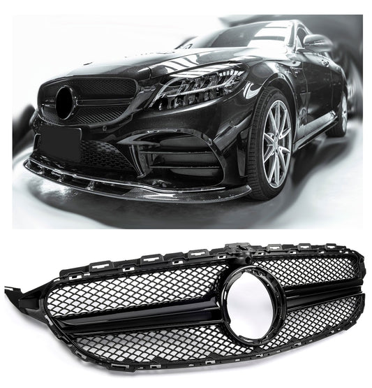 Calandre pour Mercedes W205 avec 360° | 2018-2021