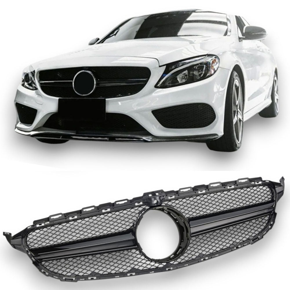 Calandre pour Mercedes W205 avec 360° | 2014-2018