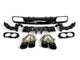 Diffuseur + Embouts d'échappement (Noir) pour Mercedes C205 A205 | 2014-2021