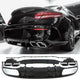 Diffuseur + Embouts d'échappement (Chrome) pour Mercedes Classe C A205 C205 | 2014-2021
