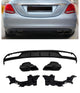 Diffuseur + Embouts d'échappement Noir pour Mercedes W205 Version standard | 2014-2021
