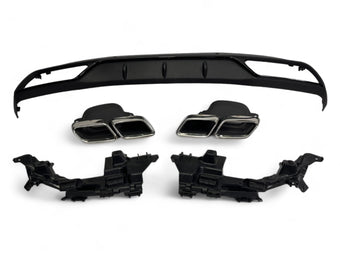 compare product Diffuseur + Embouts d'échappement Chrome Mercedes Classe C W205 | 2014-2021 Look C63 AMG