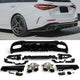 Diffuseur + Embouts d'échappement (Chrome) pour Mercedes W206 S206 | 2021-2026