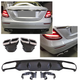 Diffuseur + Embouts d'échappement (Chrome) pour Mercedes E-kl. W213 Phase 1 | 2017-2020
