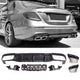 Diffuseur + Embouts d'échappement (Noir) pour Mercedes E-kl. W213 | 2017-2020