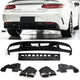 Diffuseur + Embouts d'échappement (Chrome) pour Mercedes S-kl. C217 A217 | 2014-2020