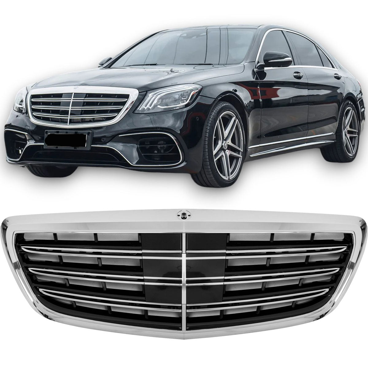 Calandre pour W222 Classe S Chrome | 2013-2020