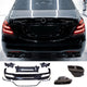 Diffuseur + Embouts d'échappement (Noir) pour Mercedes S-kl. W222 | 2017-2020