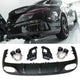 Diffuseur + Embouts d'échappement (Noir) pour Mercedes C238 A238 | 2016-2023