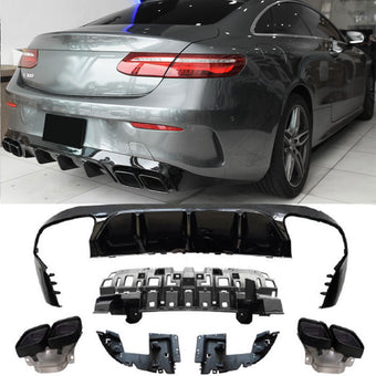 compare product Diffuseur + Embouts d'échappement Noir pour Mercedes C238 A238 | 2016-2023 Look E63 AMG