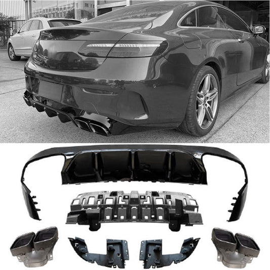 Diffuseur + Embouts d'échappement (Chrome) pour Mercedes C238 A238 | 2016-2023