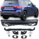 Diffuseur + Embouts d'échappement Chrome pour Mercedes X247 Glb | 2019-2026