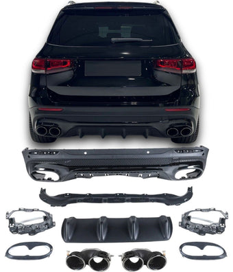 compare product Diffuseur + Embouts d'échappement pour Mercedes GLB X247 | 2019-2026 Look GLB 45 AMG