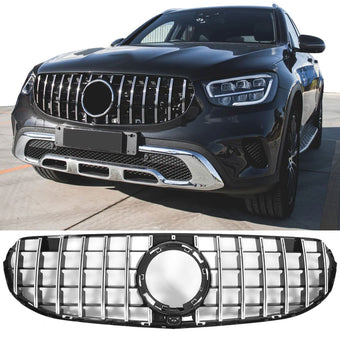 compare product Calandre Panamericana GT Noir et Chrome pour Mercedes GLC X253 Phase 2 | 2019-2022