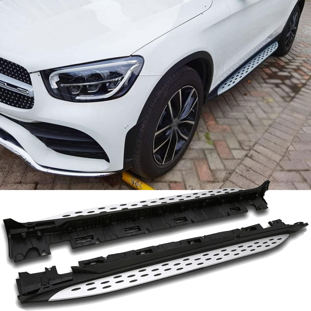 Marchepieds aluminium pour Mercedes W253 GLC | 2015-2022