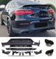 Diffuseur + Embouts d'échappement (Noir) pour Mercedes C253 GLC Coupé | 2016-2022