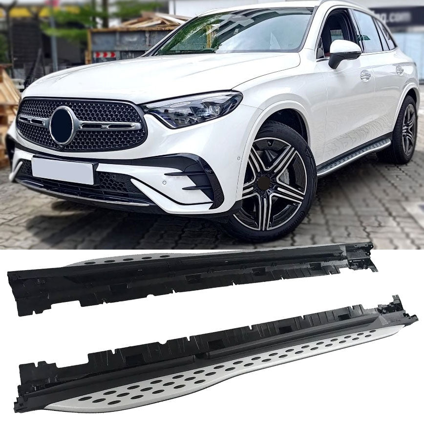 Marchepieds aluminium pour Mercedes X254 C254 GLC | 2022-2026