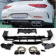 Diffuseur + Embouts d'échappement (Chrome) pour Mercedes C257 CLS | 2018-2023