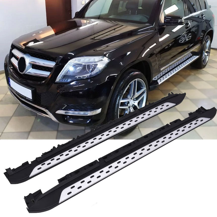 Marchepieds aluminium pour Mercedes X204 GLK | 2008-2015