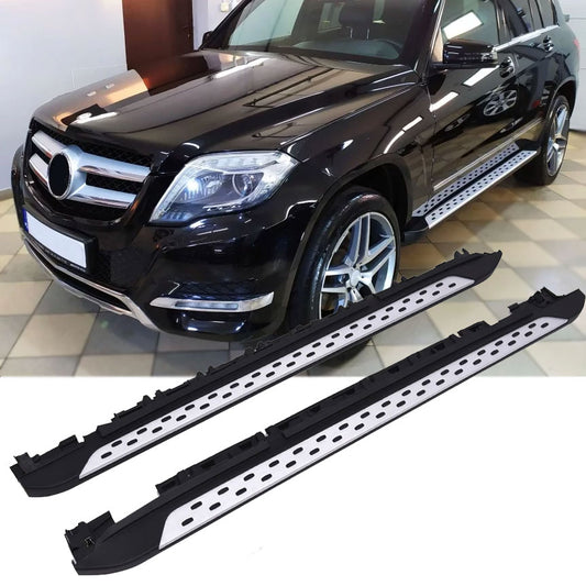 Marchepieds aluminium pour Mercedes X204 GLK | 2008-2015