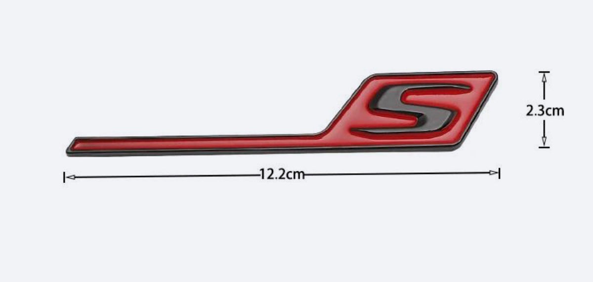 Logo Mercedes S AMG Rouge