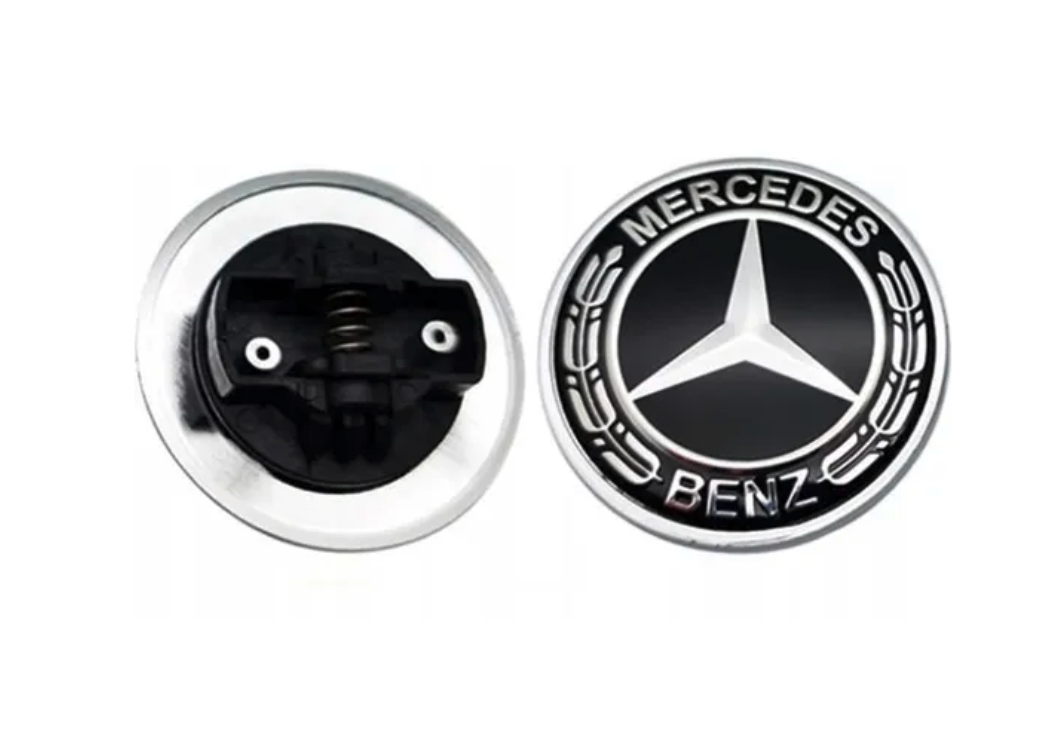 Logo de Capot Mercedes Classe E  W211 57mm Noir ou Bleu