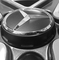 Lots de 4 centres de Roues Mercedes Noir ou Rouge