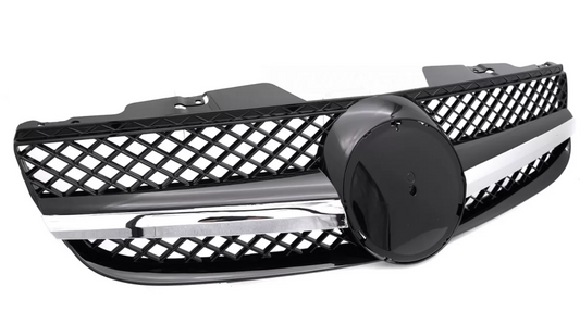 Calandre Mercedes SL R230 Noir et chrome (2001-2006)