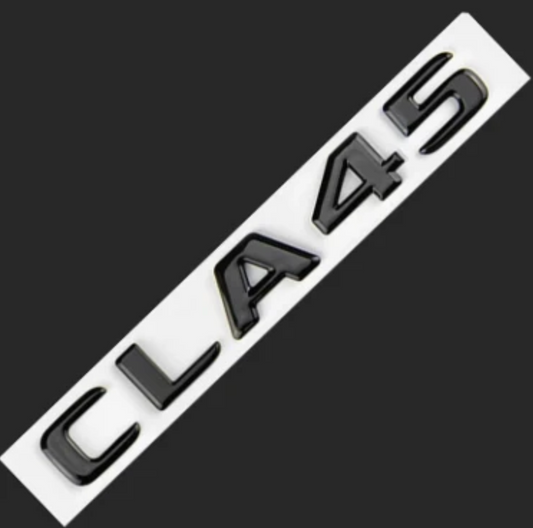 Logo de coffre Mercedes CLA 45 Noir Brillant